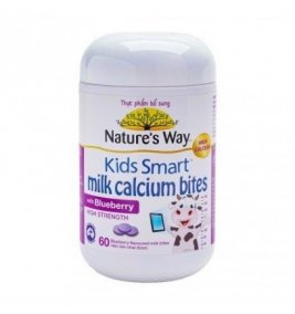 Nature`s Way Kids Smart Milk Calcium Bites Blueberry